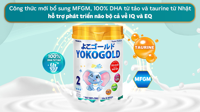Sữa bột Vinamilk YokoGold số 2 - Não bộ