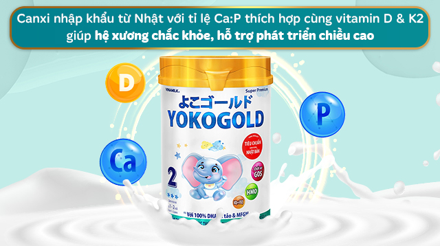 Sữa bột Vinamilk YokoGold số 2 - Chiều cao