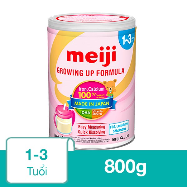 Sữa bột Meiji Growing Up Formula 800g (1 – 3 tuổi)