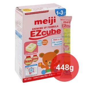 Sữa bột Meiji Growing Up Formula Ezcube hộp 448g