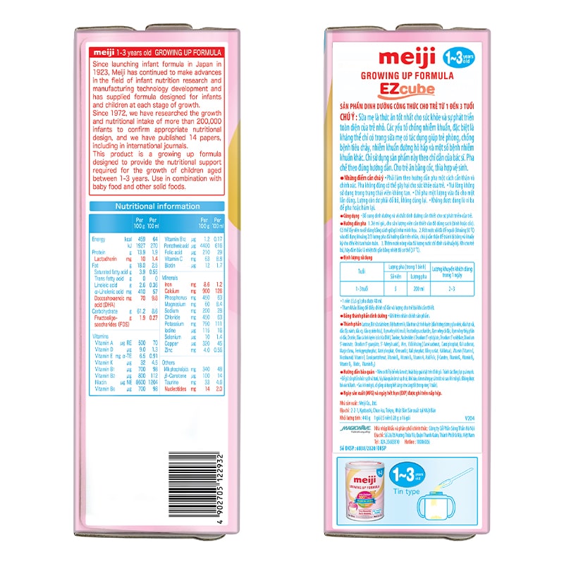 Combo 2 hộp sữa bột Meiji Growing Up Formula 800g (1 - 3 tuổi) 32