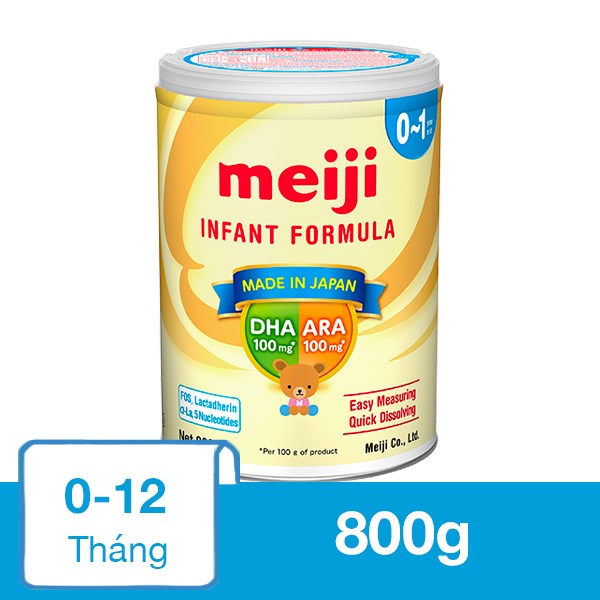 Sữa bột Meiji Infant Formula 800g (0 – 12 tháng)
