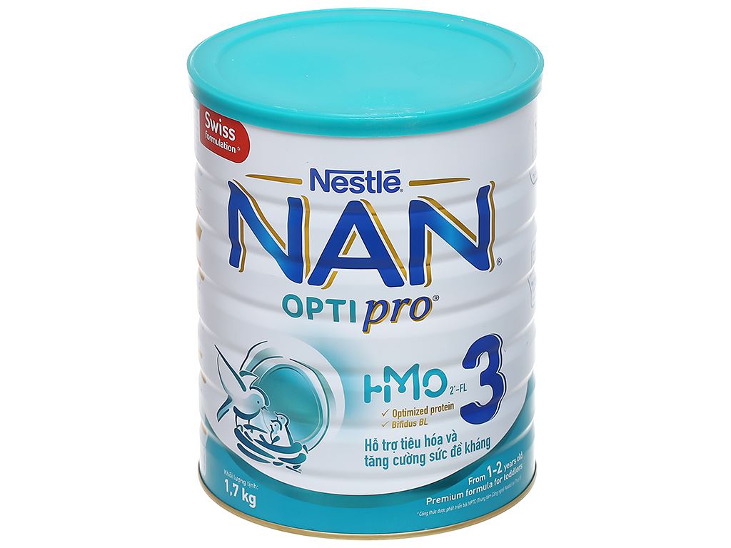 Sữa NAN 3 1.7kg - Dinh Dưỡng Toàn Diện Cho Trẻ Nhỏ, Giá Tốt