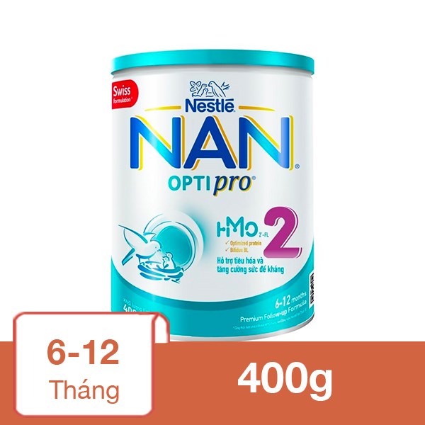 Sữa bột NAN Optipro số 2 400g (6 – 12 tháng)