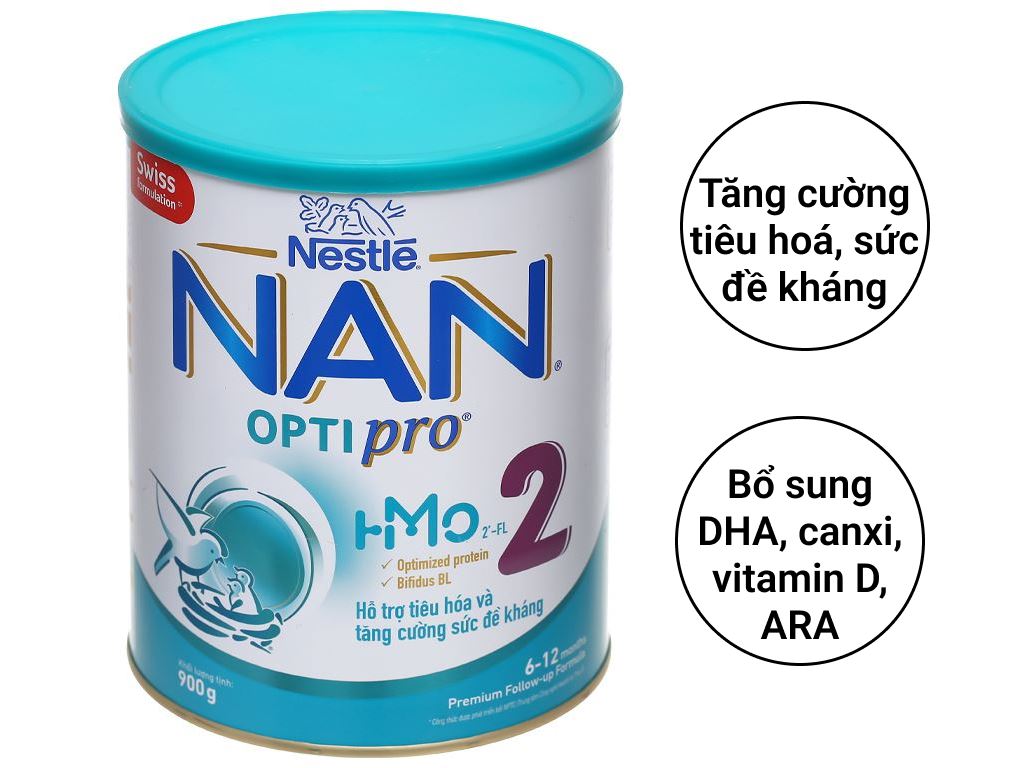 Sữa bột NAN Optipro số 2 900g (6 - 12 tháng) 2