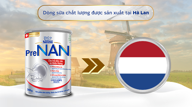 Nơi sản xuất - Sữa bột PreNAN 380g (trẻ sơ sinh) dành cho trẻ nhẹ cân, thiếu tháng