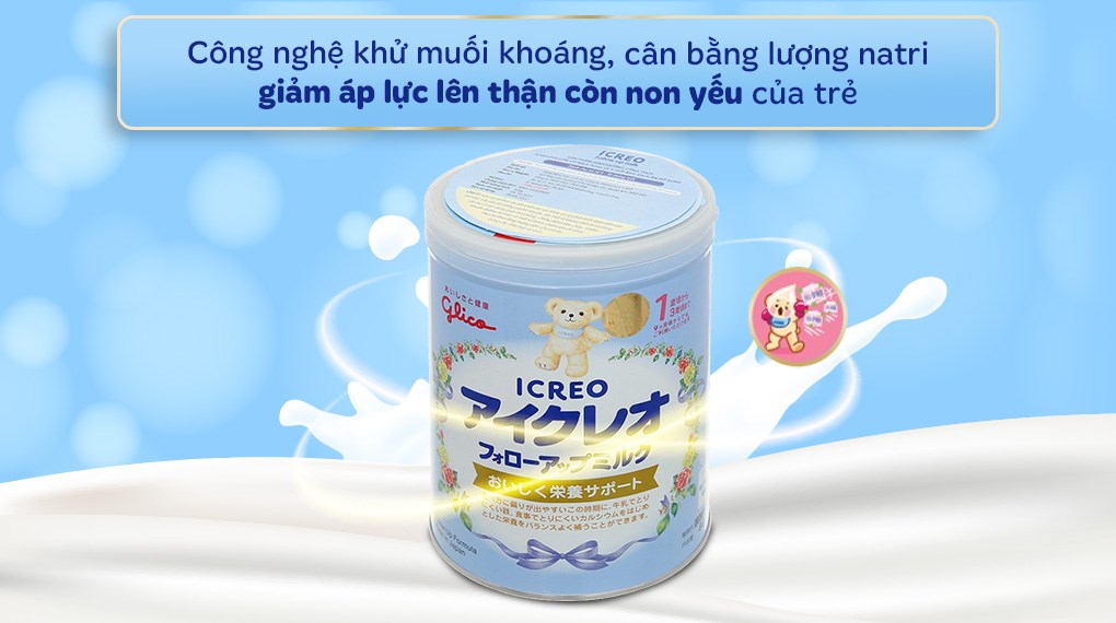 Sữa bột Glico Icreo số 1 820g (9 - 36 tháng)