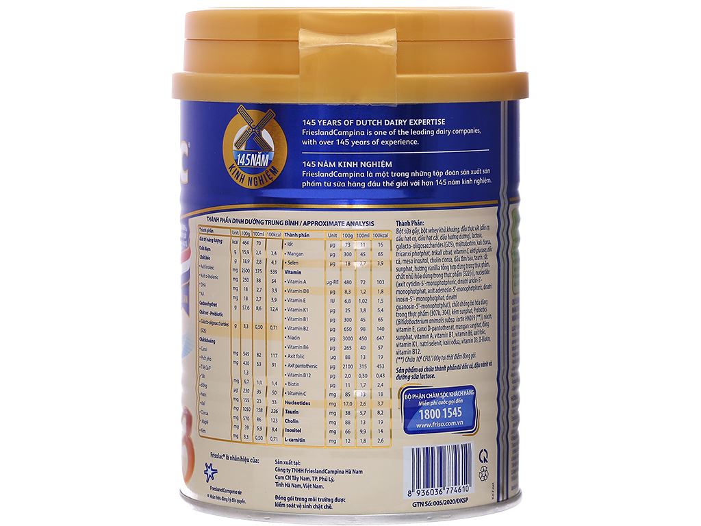 Sữa bột Frisolac Gold số 3 lon 380g 4