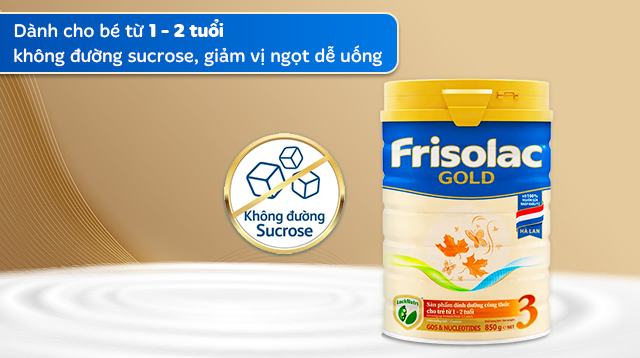Độ tuổi - Sữa bột Friso Gold số 3 hương vani 850g (1 - 2 tuổi)