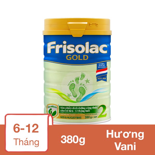 Sữa bột Friso Gold số 2 hương vani 380g (6 – 12 tháng)