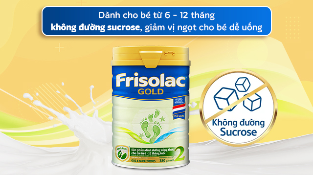 Sữa bột Friso Gold số 2 hương vani 380g (6 - 12 tháng) - Độ tuổi