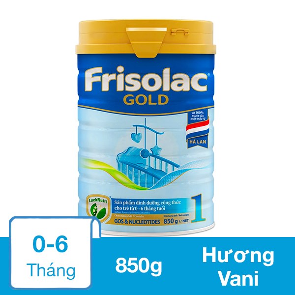 Sữa bột Friso Gold số 1 hương vani 850g (0 – 6 tháng)