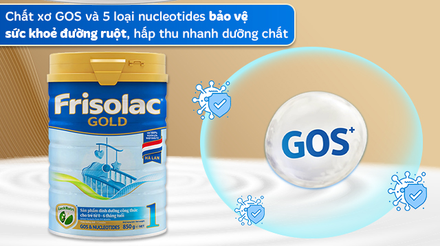 Hấp thu nhanh dưỡng chất - Sữa bột Friso Gold số 1 hương vani 850g (0 - 6 tháng) Hấp thu nhanh dưỡng chất - Sữa bột Friso Gold số 1 hương vani 850g (0 - 6 tháng)