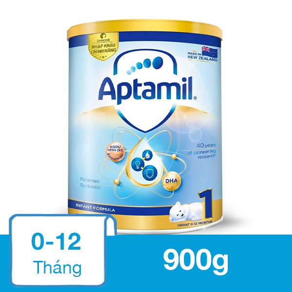 Sữa bột Aptamil Infant Formula số 1 900g (0 – 12 tháng)