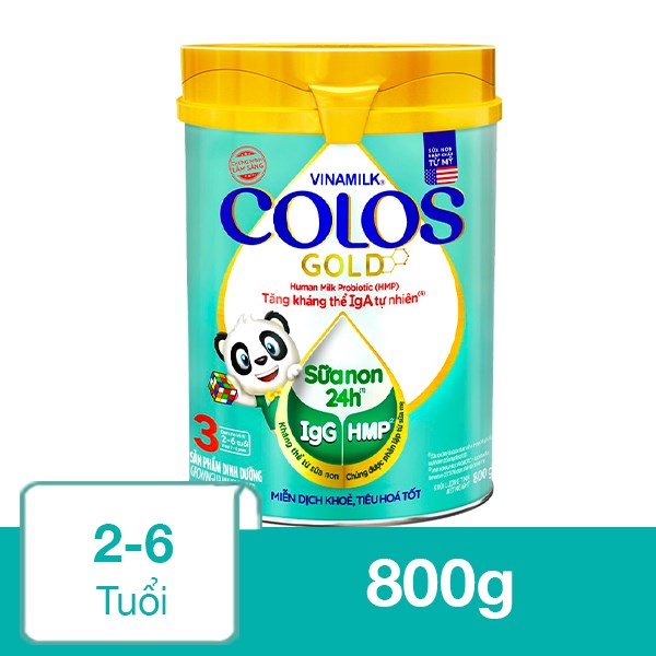Sữa bột Vinamilk ColosGold số 3 800g (2 – 6 tuổi)