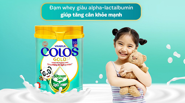 Tăng cân khỏe mạnh - Sữa bột Vinamilk ColosGold số 3 800g (2 - 6 tuổi)
