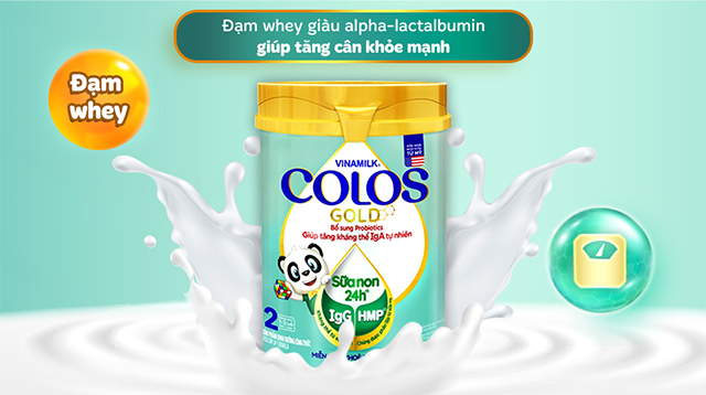Hàm lượng alpha-lactalbumin cao trong đạm whey hỗ trợ bé tăng cân khỏe mạnh