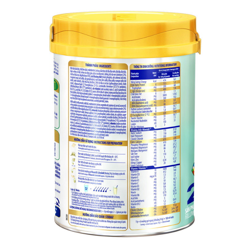 Sữa bột Vinamilk ColosGold số 2 (sữa non) 350g (1 - 2 tuổi) 8