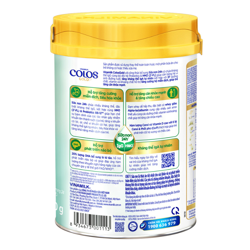 Sữa bột Vinamilk ColosGold số 1 350g (0 - 12 tháng) 7