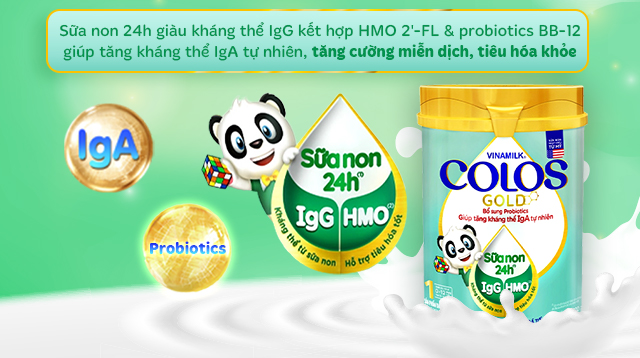 Sữa bột Vinamilk ColosGold số 1 - Tăng cường miễn dịch và tiêu hóa