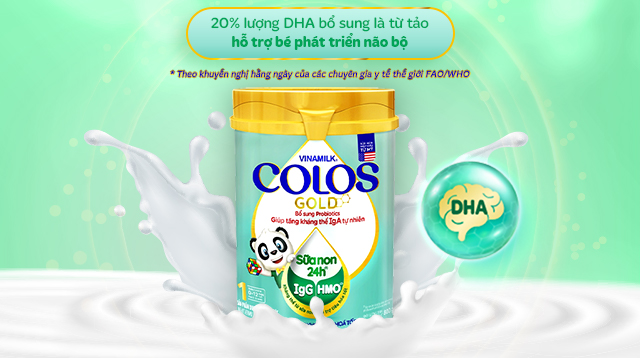 Sữa bột Vinamilk ColosGold số 1 - Tăng chiều cao