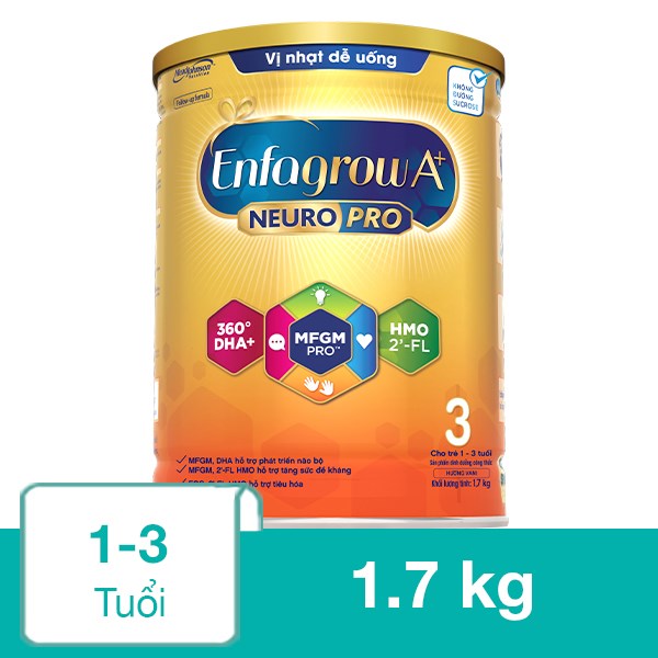 Sữa bột Enfagrow A+ Neuropro số 3 1.7 kg (1 – 3 tuổi)