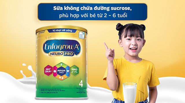 Độ tuổi - Sữa bột Enfagrow A+ Neuropro số 4 1.7 kg (2 - 6 tuổi)