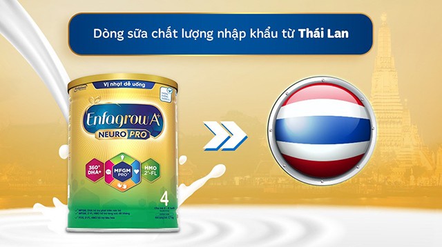 Nơi sản xuất - Sữa bột Enfagrow A+ Neuropro số 4 1.7 kg (2 - 6 tuổi)