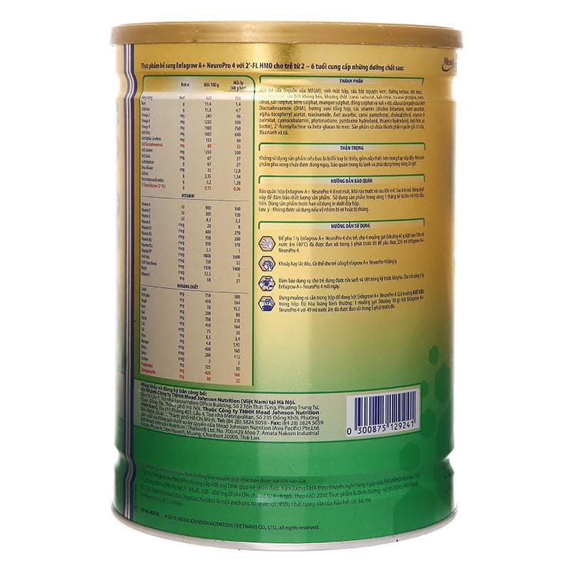 Sữa bột Enfagrow A+ Neuropro số 4 vị nhạt dễ uống 1.7 kg (2 - 6 tuổi) 3