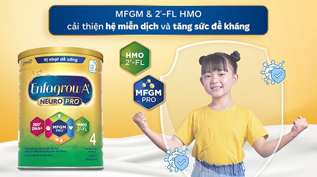 Hỗ trợ hệ miễn dịch - Sữa bột Enfagrow A+ Neuropro số 4 830g (2 - 6 tuổi) Hỗ trợ hệ miễn dịch - Sữa bột Enfagrow A+ Neuropro số 4 830g (2 - 6 tuổi)
