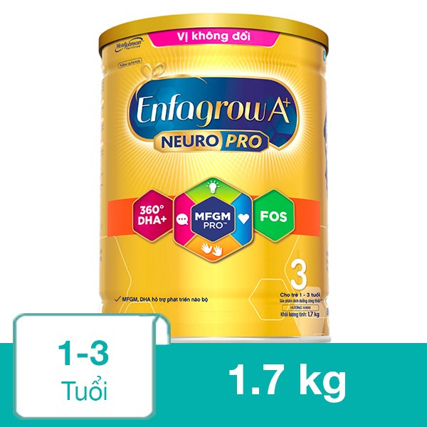 Sữa bột Enfagrow A+ Neuropro số 3 1.7 kg (1 – 3 tuổi)