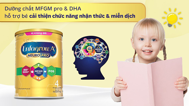 MFGM - Sữa bột Enfagrow A+ Neuropro số 4 1.7 kg
