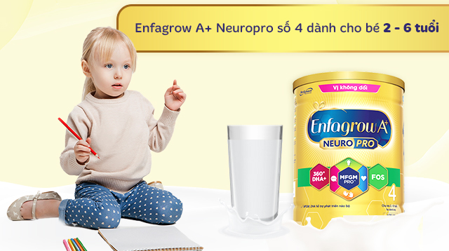 Sữa bột Enfagrow A+ Neuropro số 4 830g (2 - 6 tuổi) - Độ tuổi sử dụng Sữa bột Enfagrow A+ Neuropro số 4 830g (2 - 6 tuổi) - Độ tuổi sử dụng
