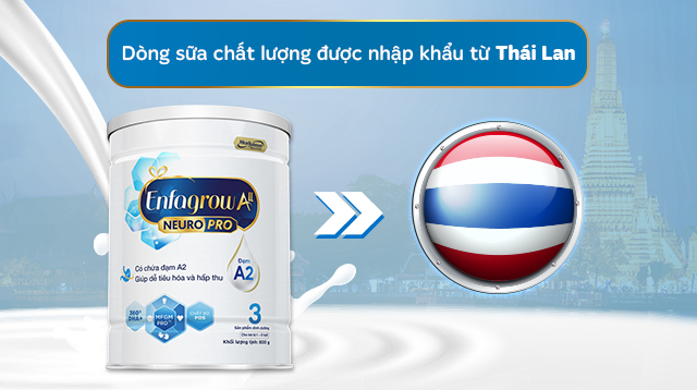 Nơi sản xuất - Sữa bột Enfagrow A2 Neuropro số 3 800g (1 - 6 tuổi)