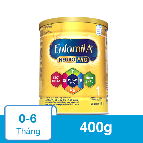 Sữa Bột Enfamil A+ Neuropro Số 1 400G (0 - 6 Tháng)