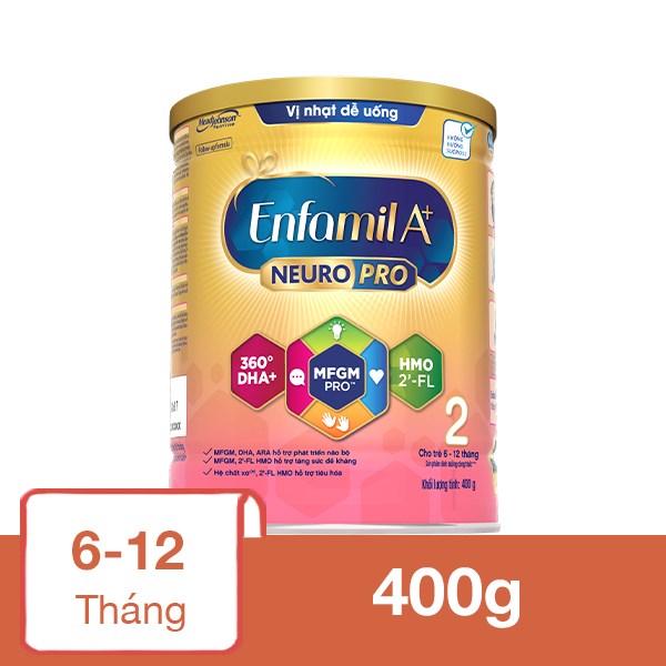 Sữa bột Enfamil A+ Neuropro số 2 400g (6 – 12 tháng)