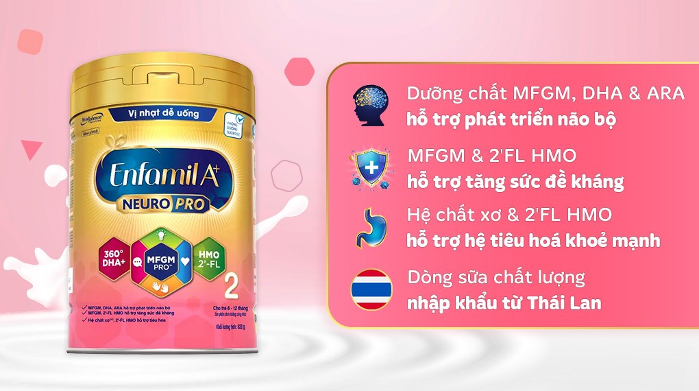 Sữa bột Enfamil A+ Neuropro số 2-1