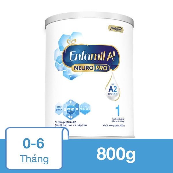 Sữa bột Enfamil A2 Neuropro Infant Formula số 1 800g (0 – 6 tháng)