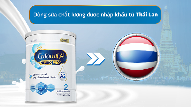 Nơi sản xuất - Sữa bột Enfamil A2 Neuropro Follow Up Formula số 2 800g (6 - 12 tháng)