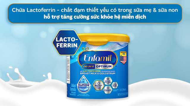 Sữa bột Enfamil Enspire Infant Formula 581g (0 - 12 tháng) - Lactoferrin