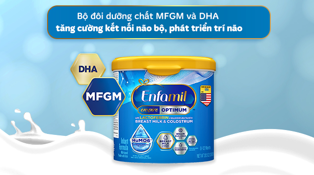 Sữa bột Enfamil Enspire Infant Formula 581g (0 - 12 tháng) - DHA & MFGM