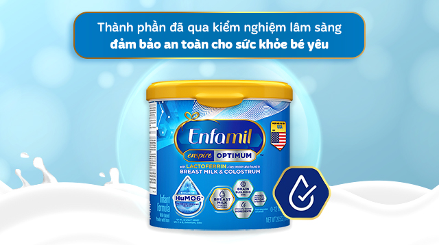 Sữa bột Enfamil Enspire Infant Formula 581g (0 - 12 tháng) - Thành phần an toàn