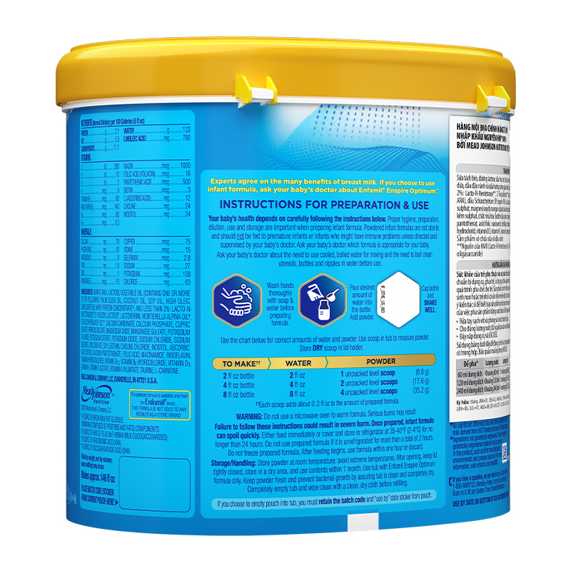 Sữa bột Enfamil Enspire Infant Formula 850g (0 - 12 tháng) 6