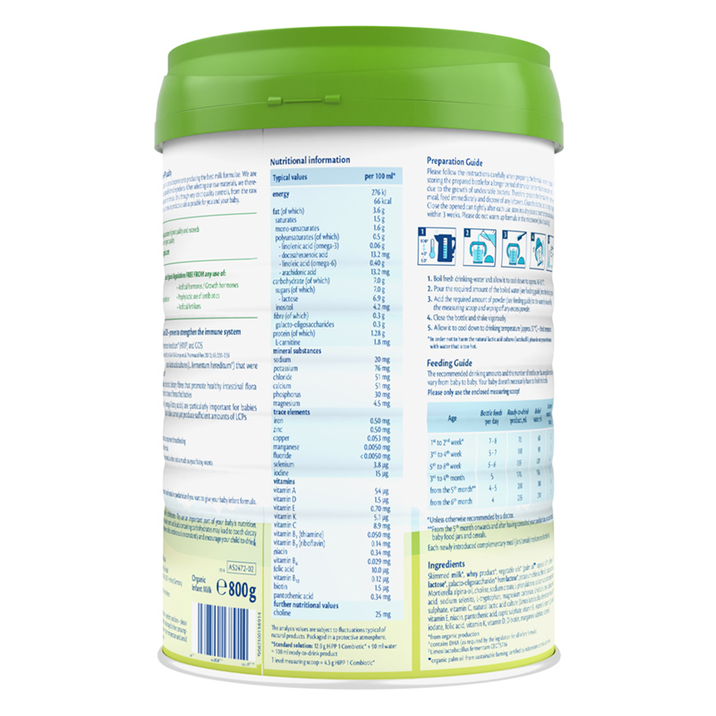 Sữa bột HiPP Organic Combiotic số 1 350g (0 - 6 tháng) 6