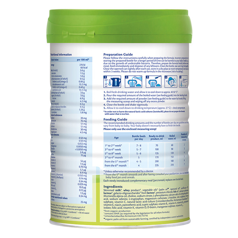 Sữa bột HiPP Organic Combiotic số 1 350g (0 - 6 tháng) 7