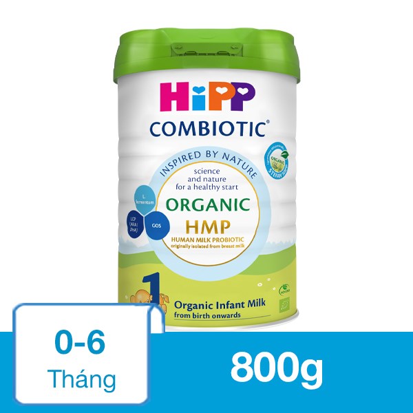 Sữa Bột Hipp Organic Combiotic Số 1 800G (0 - 6 Tháng)