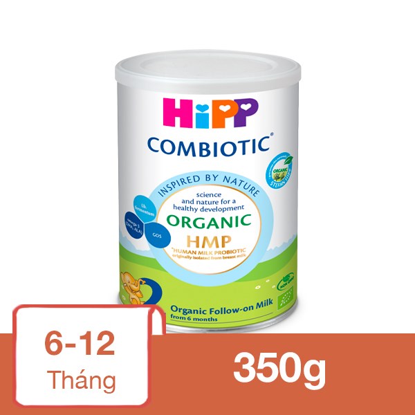Sữa bột HiPP Organic Combiotic số 2 350g (6 - 12 tháng)