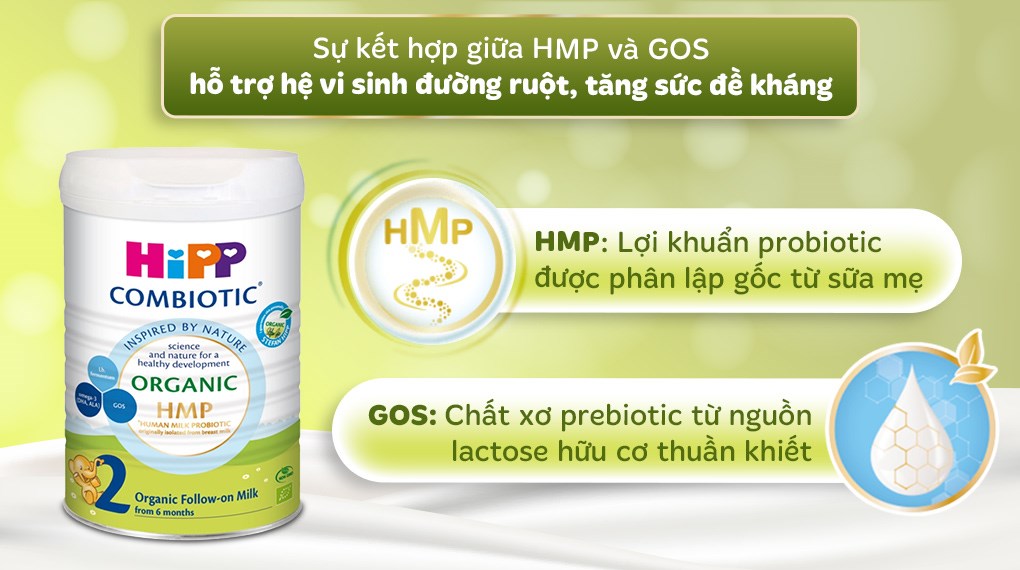 Sữa bột HiPP Organic Combiotic số 2