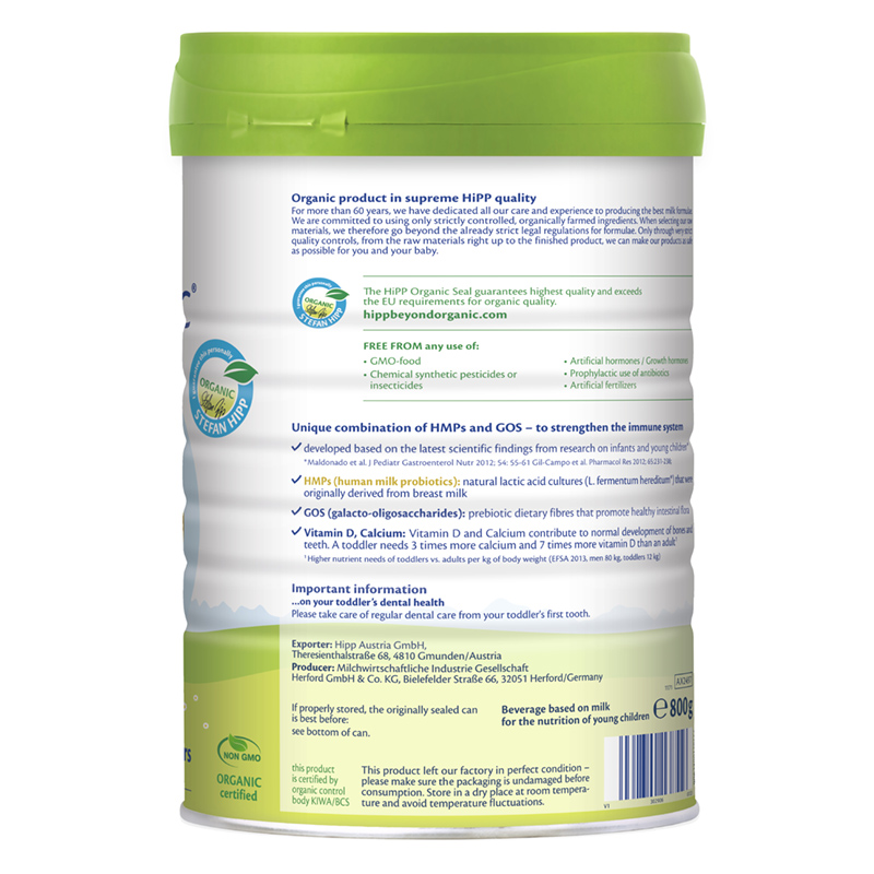 Sữa bột HiPP Organic Combiotic số 4 800g (từ 3 tuổi) 3