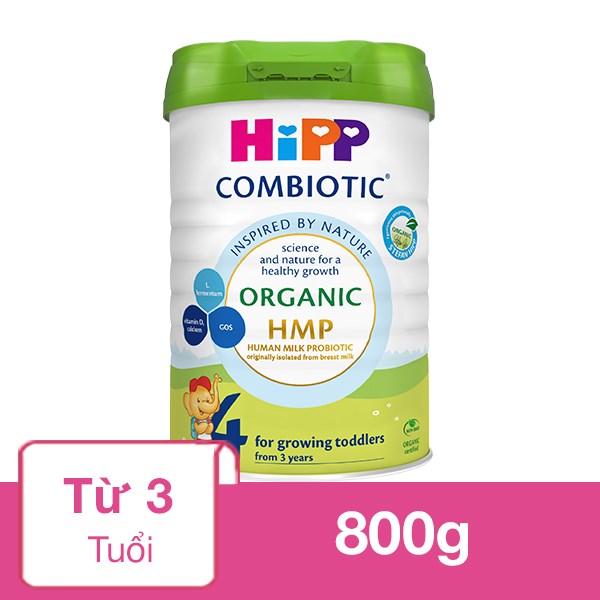 Sữa Bột Hipp Organic Combiotic Số 4 800G (Từ 3 Tuổi)